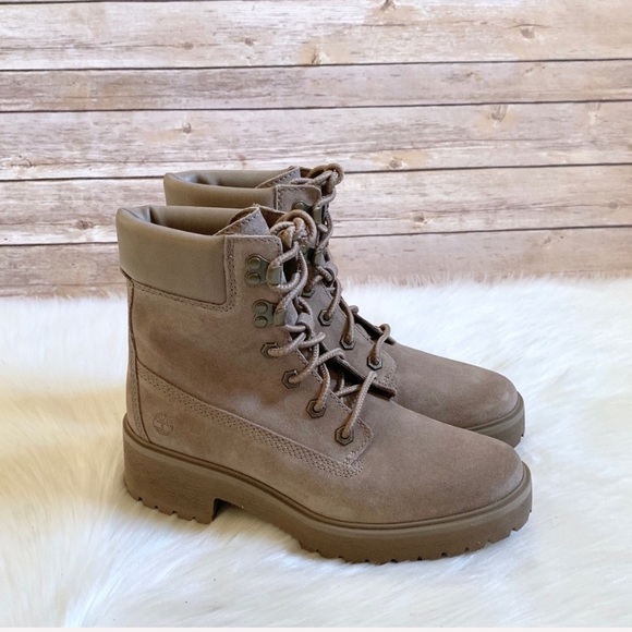 timberland 6 inch premium taupe suede flat boots